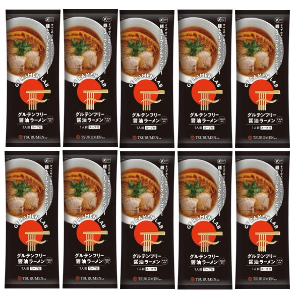 GF Ramen Lab Gluten Free Shoyu Ramen Noodle Soup 10pk (Noodle and Soy Sauce Soup)