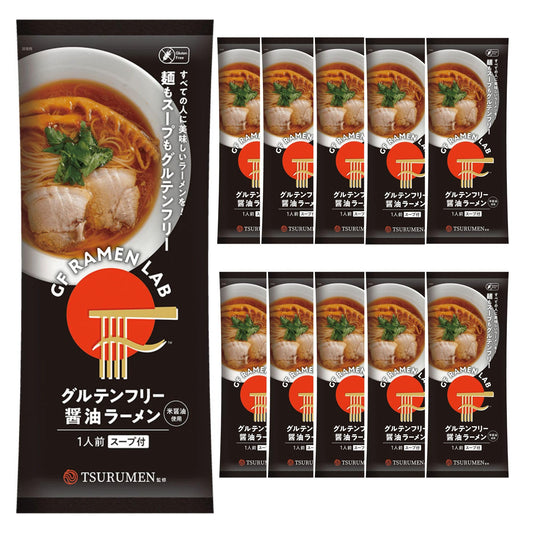 GF Ramen Lab Gluten Free Shoyu Ramen Noodle Soup 10pk (Noodle and Soy Sauce Soup)